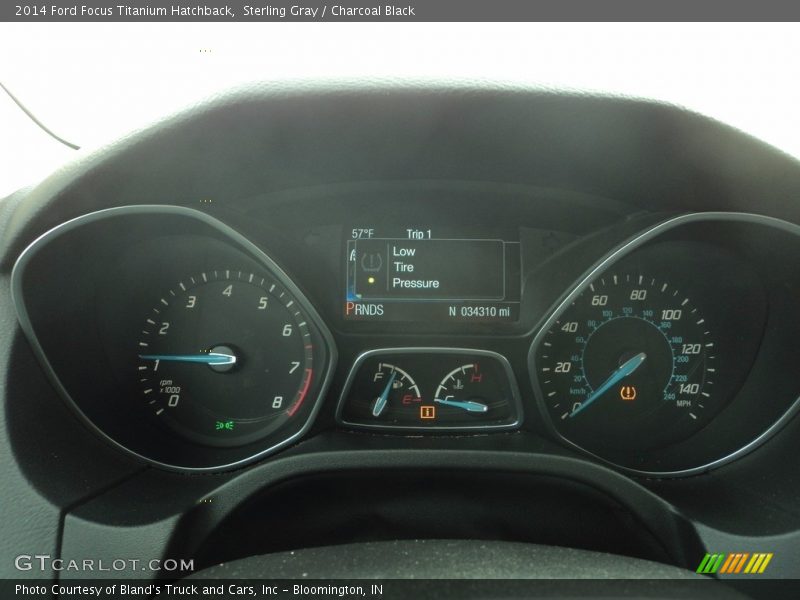 Sterling Gray / Charcoal Black 2014 Ford Focus Titanium Hatchback