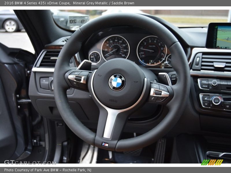 Mineral Grey Metallic / Saddle Brown 2016 BMW 4 Series 435i xDrive Coupe