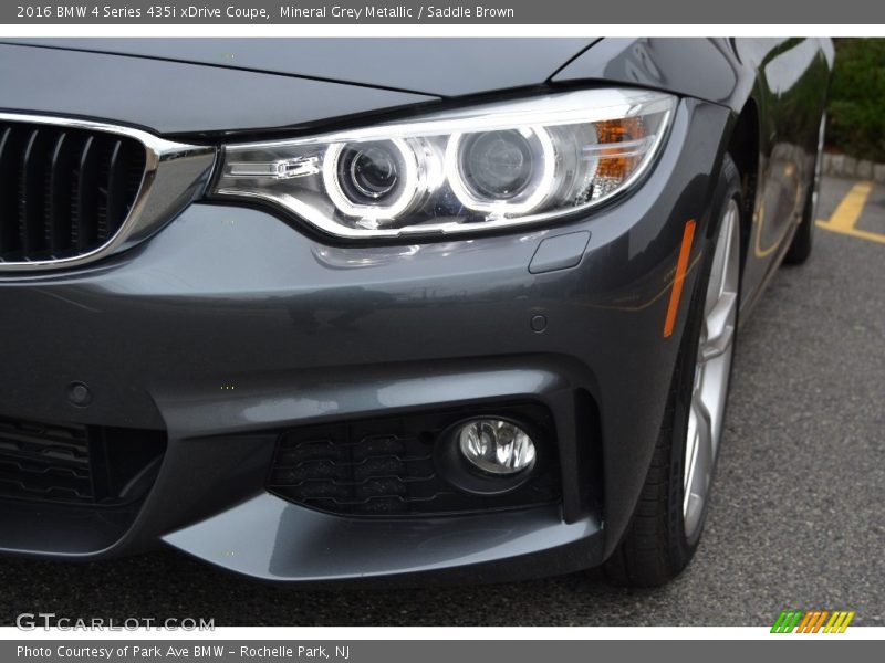 Mineral Grey Metallic / Saddle Brown 2016 BMW 4 Series 435i xDrive Coupe