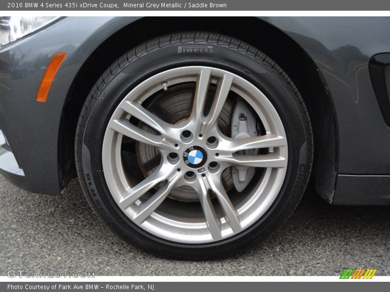 Mineral Grey Metallic / Saddle Brown 2016 BMW 4 Series 435i xDrive Coupe
