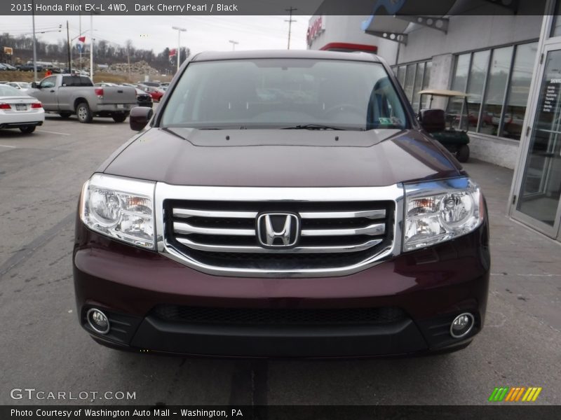 Dark Cherry Pearl / Black 2015 Honda Pilot EX-L 4WD