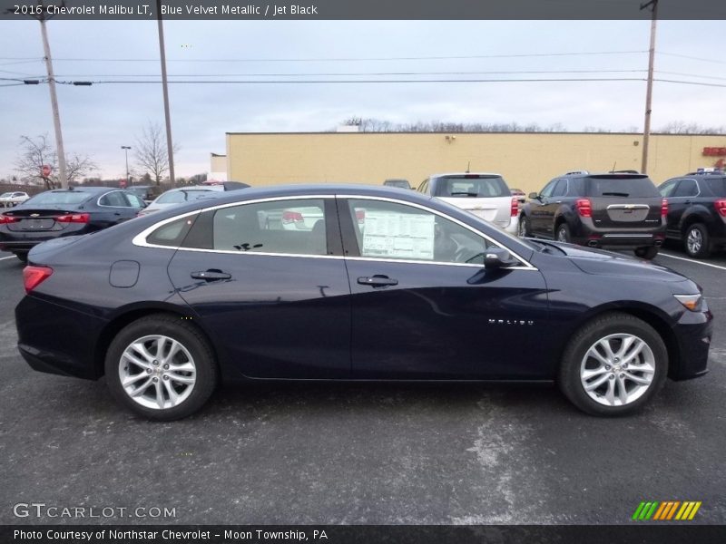 Blue Velvet Metallic / Jet Black 2016 Chevrolet Malibu LT