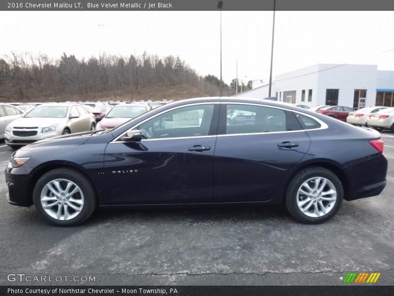 Blue Velvet Metallic / Jet Black 2016 Chevrolet Malibu LT