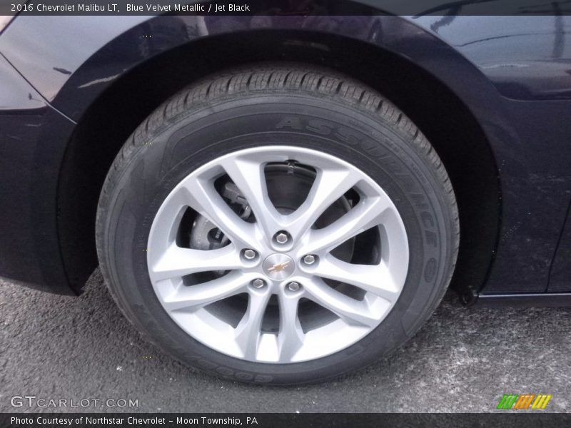 Blue Velvet Metallic / Jet Black 2016 Chevrolet Malibu LT