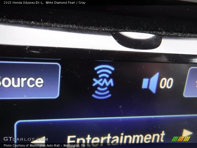 White Diamond Pearl / Gray 2015 Honda Odyssey EX-L