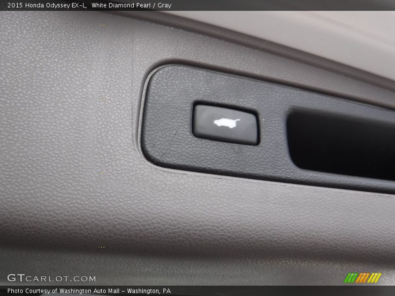 White Diamond Pearl / Gray 2015 Honda Odyssey EX-L