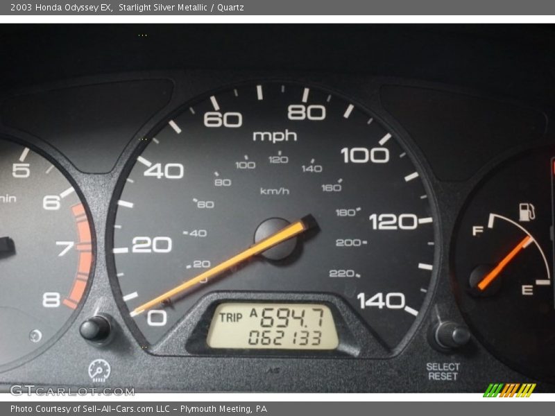 Starlight Silver Metallic / Quartz 2003 Honda Odyssey EX