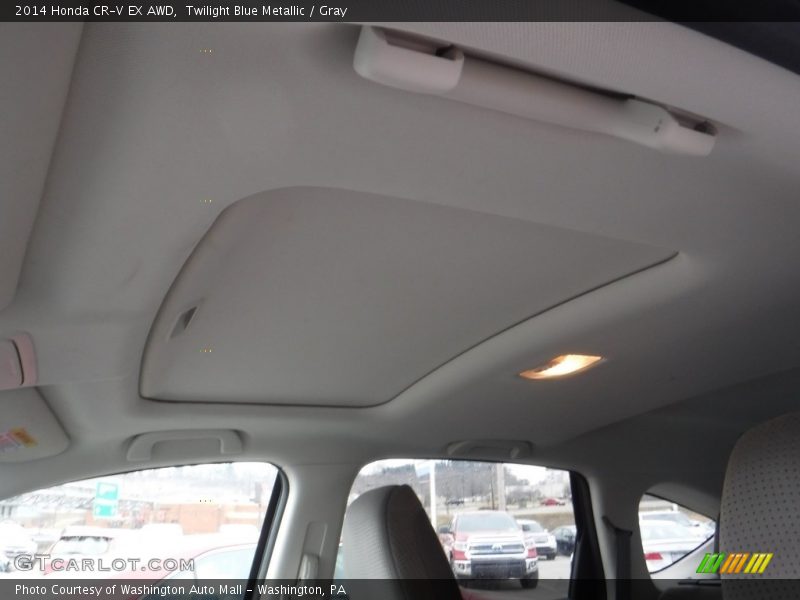 Twilight Blue Metallic / Gray 2014 Honda CR-V EX AWD