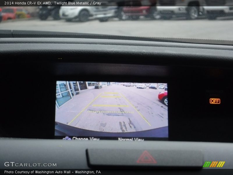 Twilight Blue Metallic / Gray 2014 Honda CR-V EX AWD