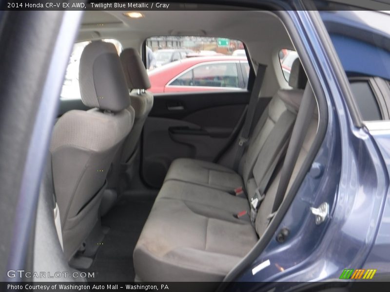 Twilight Blue Metallic / Gray 2014 Honda CR-V EX AWD