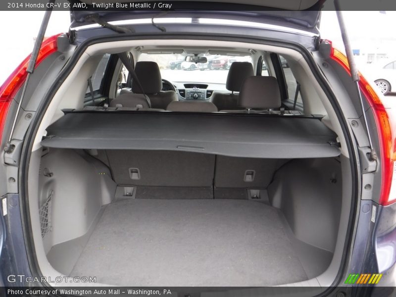 Twilight Blue Metallic / Gray 2014 Honda CR-V EX AWD