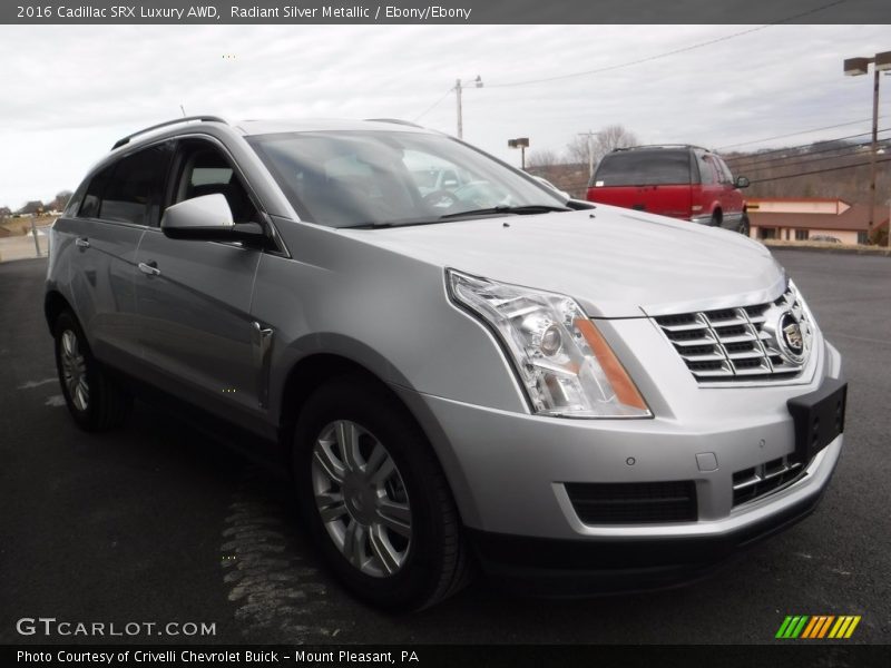 Radiant Silver Metallic / Ebony/Ebony 2016 Cadillac SRX Luxury AWD