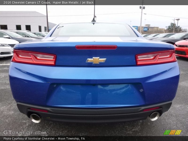 Hyper Blue Metallic / Jet Black 2016 Chevrolet Camaro LT Coupe