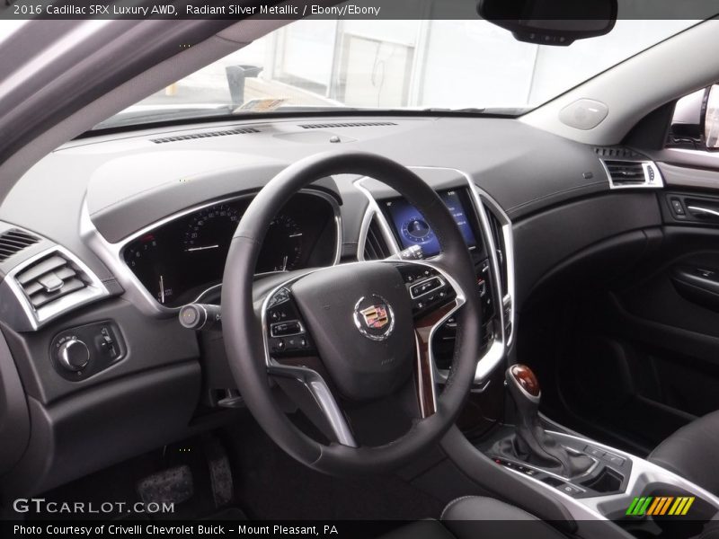 Radiant Silver Metallic / Ebony/Ebony 2016 Cadillac SRX Luxury AWD