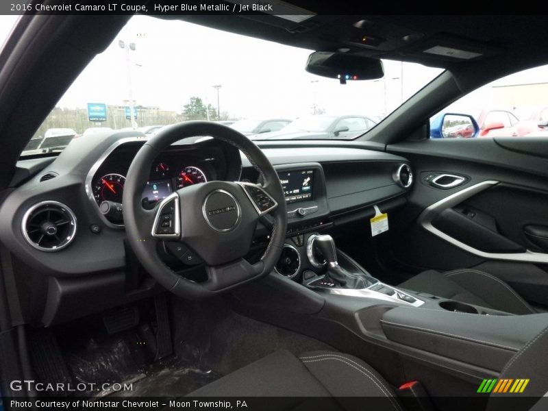 Hyper Blue Metallic / Jet Black 2016 Chevrolet Camaro LT Coupe