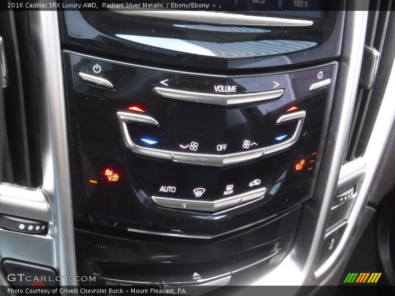 Radiant Silver Metallic / Ebony/Ebony 2016 Cadillac SRX Luxury AWD