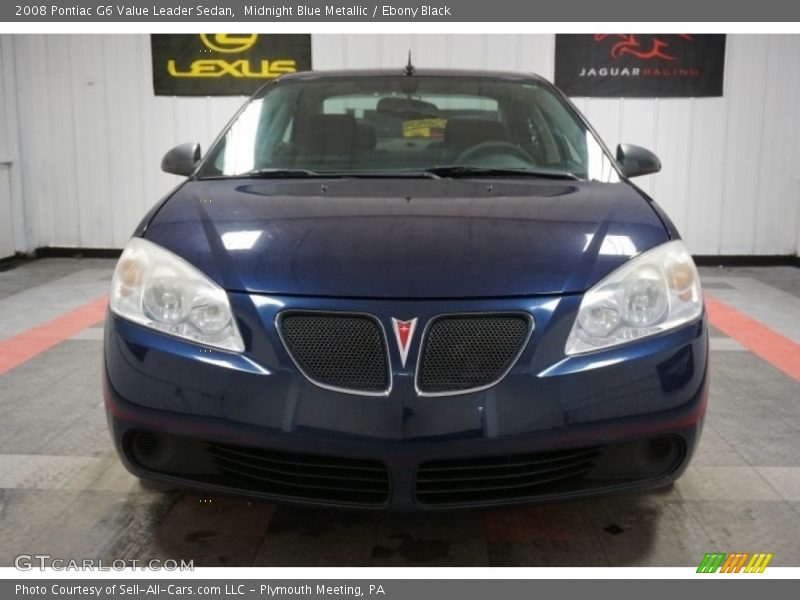 Midnight Blue Metallic / Ebony Black 2008 Pontiac G6 Value Leader Sedan
