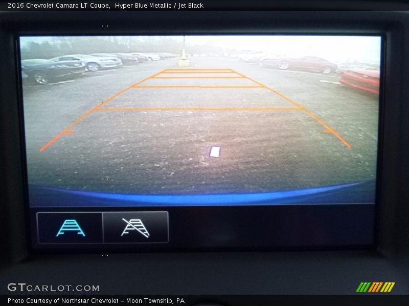 Hyper Blue Metallic / Jet Black 2016 Chevrolet Camaro LT Coupe