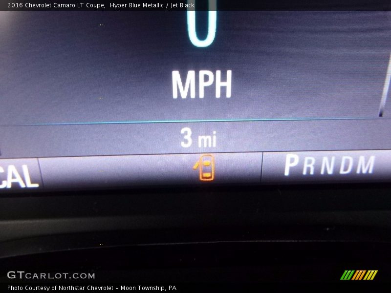 Hyper Blue Metallic / Jet Black 2016 Chevrolet Camaro LT Coupe