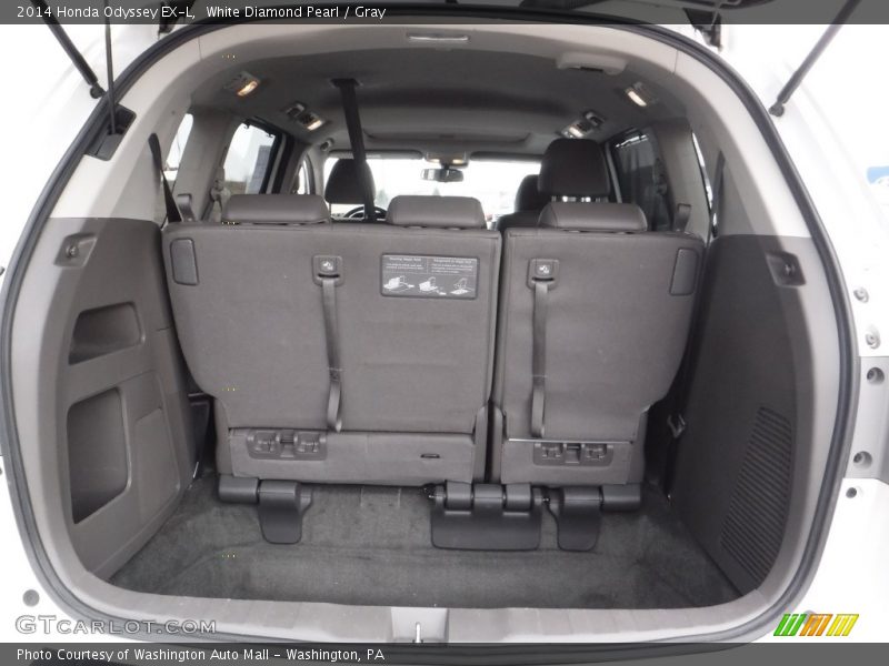 White Diamond Pearl / Gray 2014 Honda Odyssey EX-L