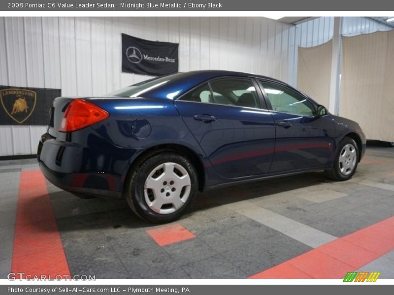 Midnight Blue Metallic / Ebony Black 2008 Pontiac G6 Value Leader Sedan