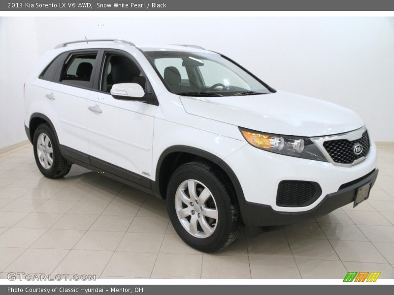 Snow White Pearl / Black 2013 Kia Sorento LX V6 AWD