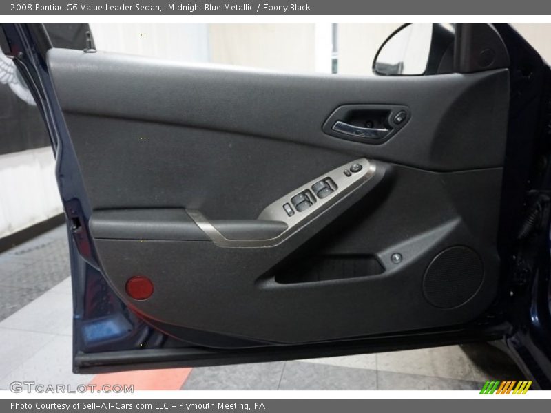 Midnight Blue Metallic / Ebony Black 2008 Pontiac G6 Value Leader Sedan