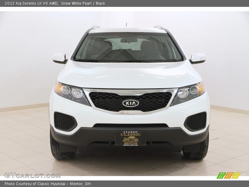 Snow White Pearl / Black 2013 Kia Sorento LX V6 AWD