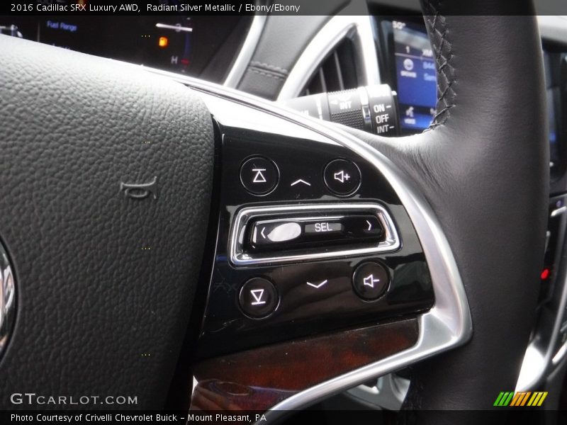 Radiant Silver Metallic / Ebony/Ebony 2016 Cadillac SRX Luxury AWD