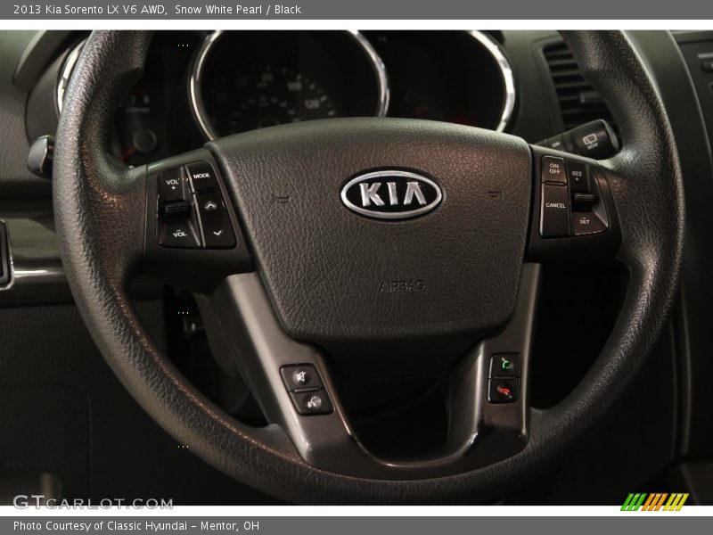 Snow White Pearl / Black 2013 Kia Sorento LX V6 AWD