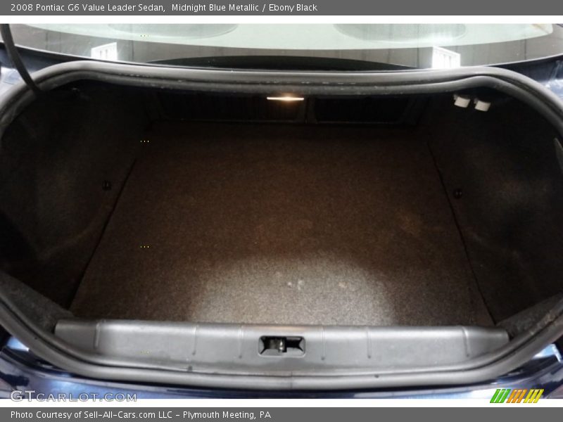 Midnight Blue Metallic / Ebony Black 2008 Pontiac G6 Value Leader Sedan