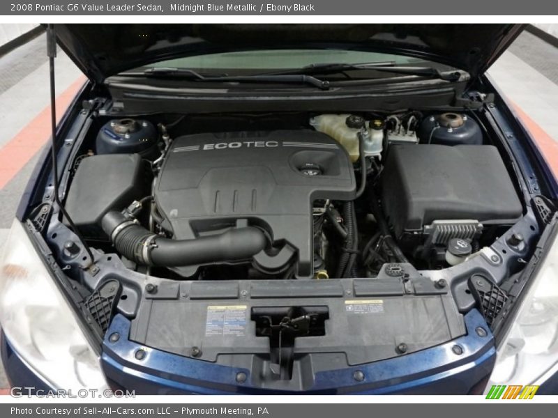 Midnight Blue Metallic / Ebony Black 2008 Pontiac G6 Value Leader Sedan