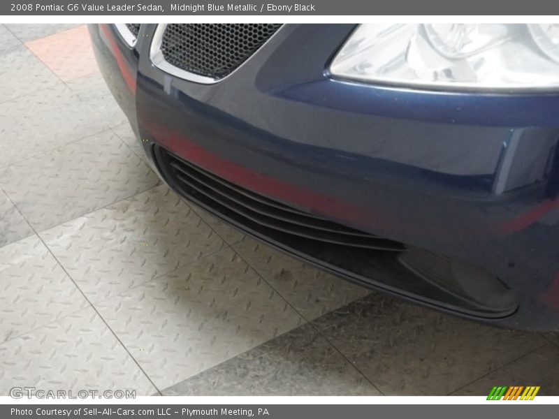 Midnight Blue Metallic / Ebony Black 2008 Pontiac G6 Value Leader Sedan