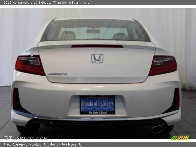 White Orchid Pearl / Ivory 2016 Honda Accord LX-S Coupe
