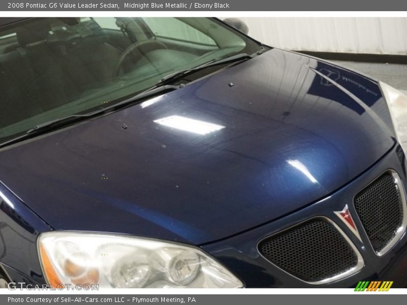 Midnight Blue Metallic / Ebony Black 2008 Pontiac G6 Value Leader Sedan