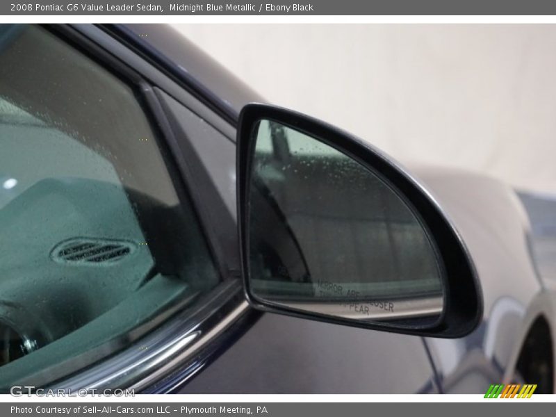 Midnight Blue Metallic / Ebony Black 2008 Pontiac G6 Value Leader Sedan