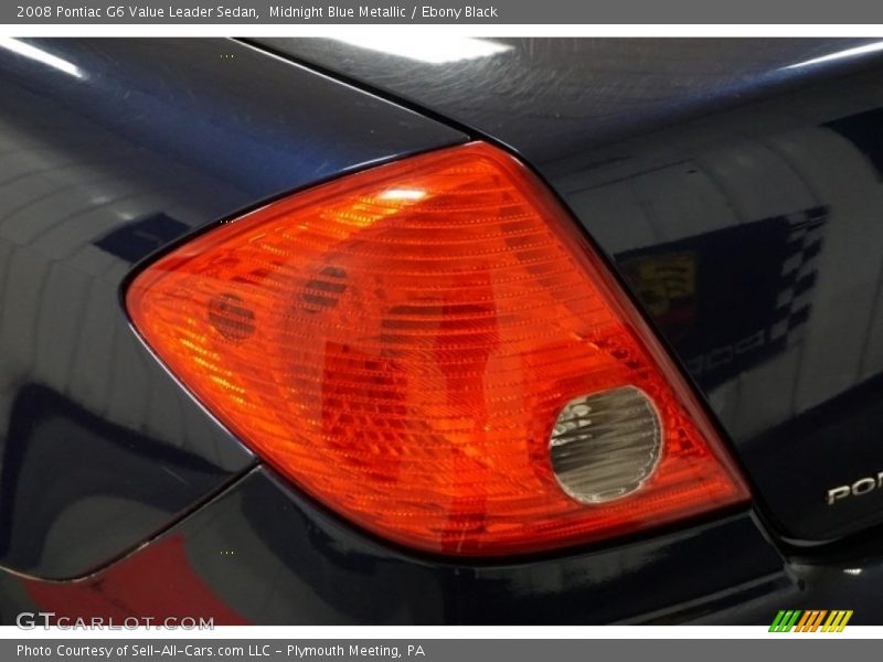 Midnight Blue Metallic / Ebony Black 2008 Pontiac G6 Value Leader Sedan