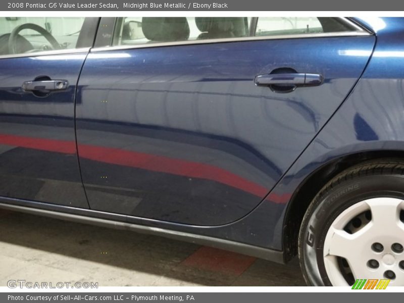 Midnight Blue Metallic / Ebony Black 2008 Pontiac G6 Value Leader Sedan