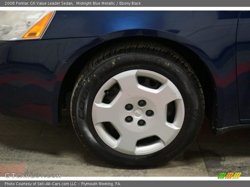 Midnight Blue Metallic / Ebony Black 2008 Pontiac G6 Value Leader Sedan