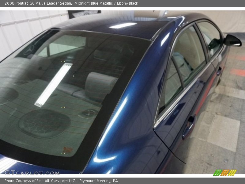 Midnight Blue Metallic / Ebony Black 2008 Pontiac G6 Value Leader Sedan