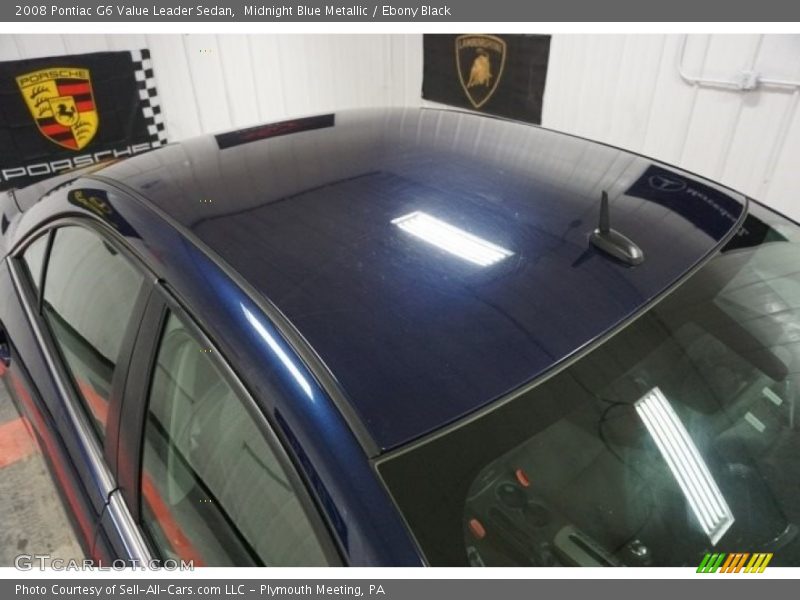 Midnight Blue Metallic / Ebony Black 2008 Pontiac G6 Value Leader Sedan