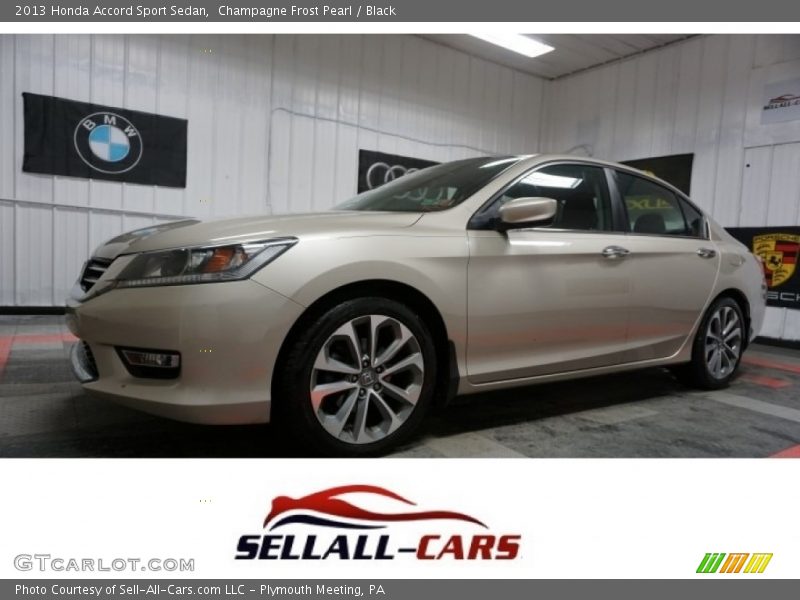 Champagne Frost Pearl / Black 2013 Honda Accord Sport Sedan