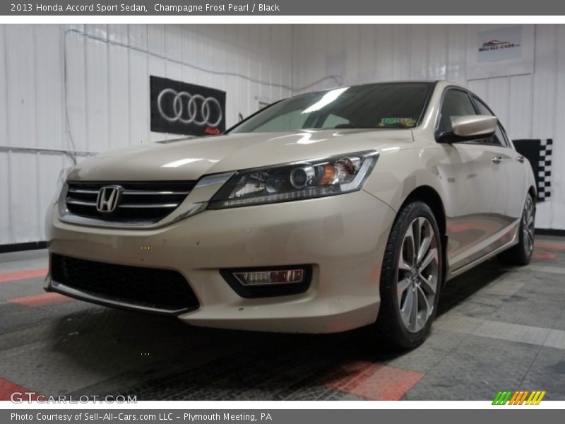 Champagne Frost Pearl / Black 2013 Honda Accord Sport Sedan