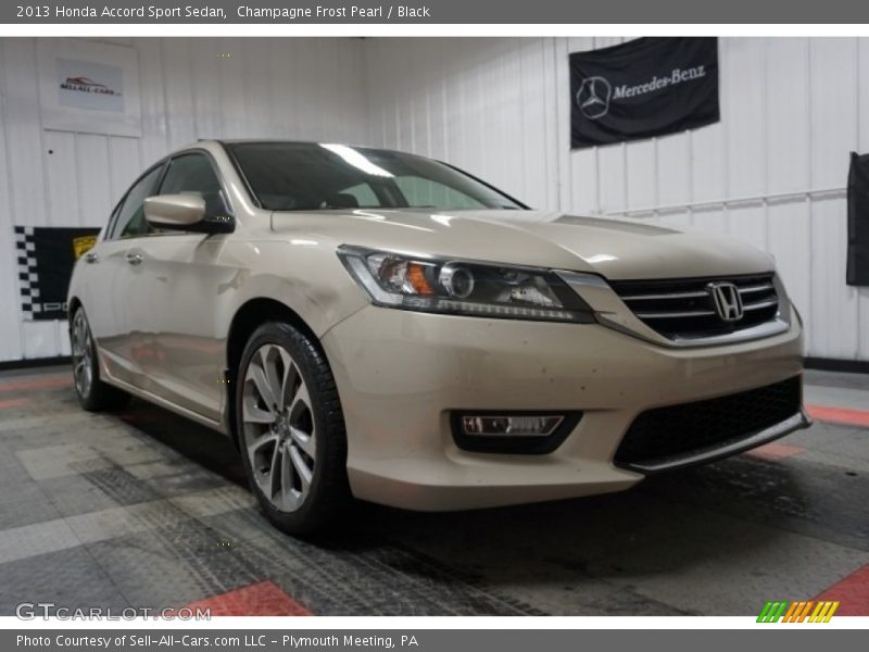 Champagne Frost Pearl / Black 2013 Honda Accord Sport Sedan