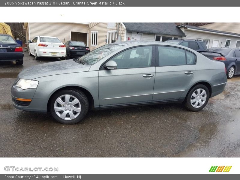 Granite Green Metallic / Black 2006 Volkswagen Passat 2.0T Sedan