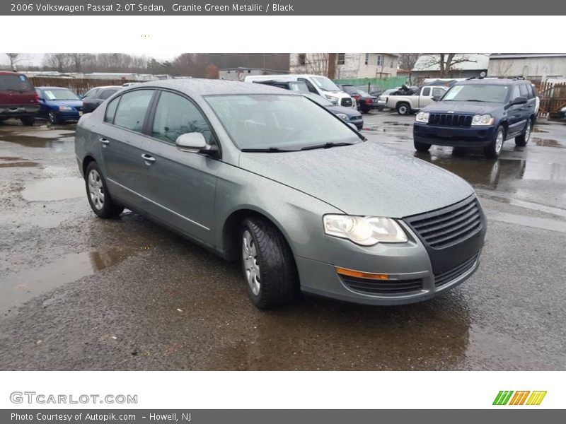 Granite Green Metallic / Black 2006 Volkswagen Passat 2.0T Sedan