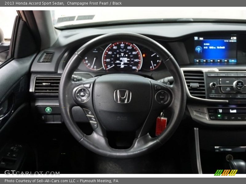 Champagne Frost Pearl / Black 2013 Honda Accord Sport Sedan