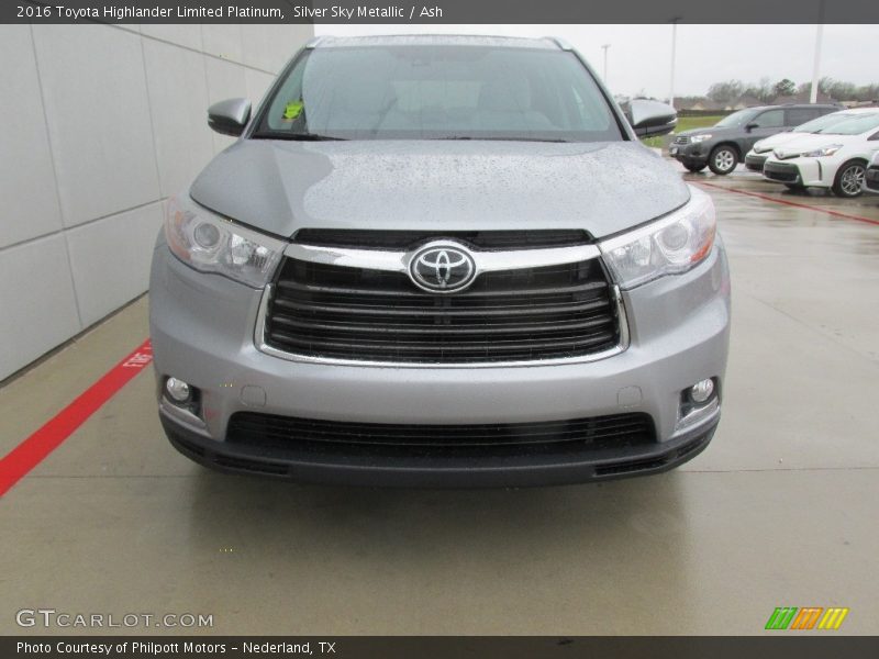 Silver Sky Metallic / Ash 2016 Toyota Highlander Limited Platinum