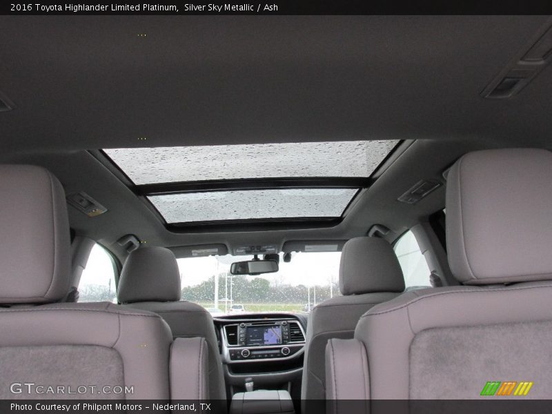 Silver Sky Metallic / Ash 2016 Toyota Highlander Limited Platinum