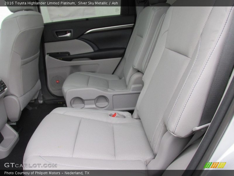 Rear Seat of 2016 Highlander Limited Platinum